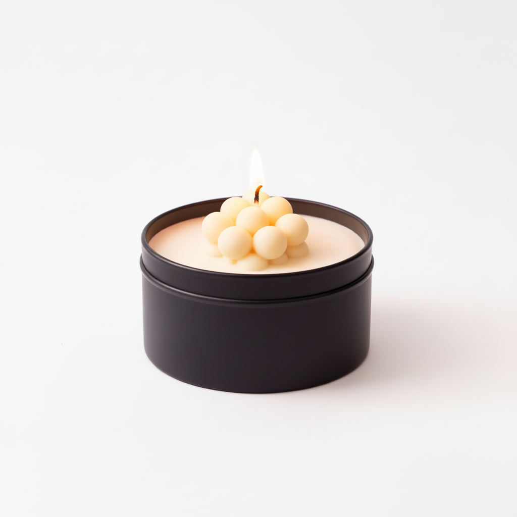 Vela Aromática Geranio encendida