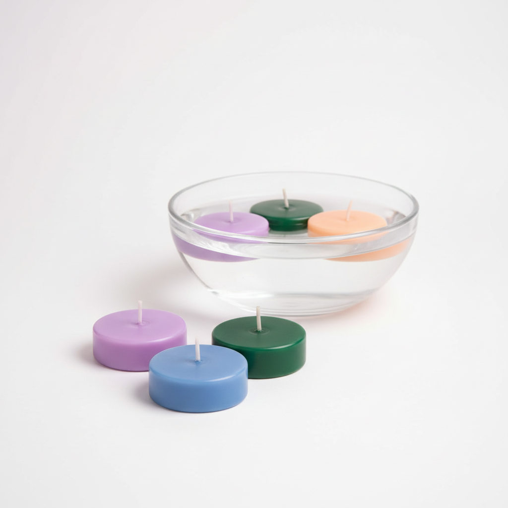 Velas flotantes apagadas